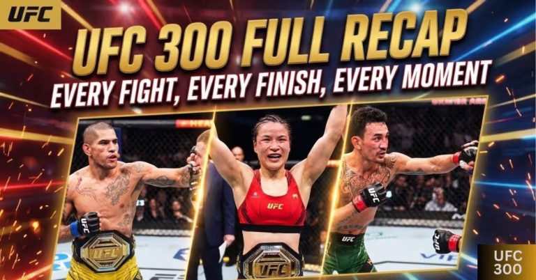 UFC 300 Full Recap Every Fight, Every Finish, Every Moment