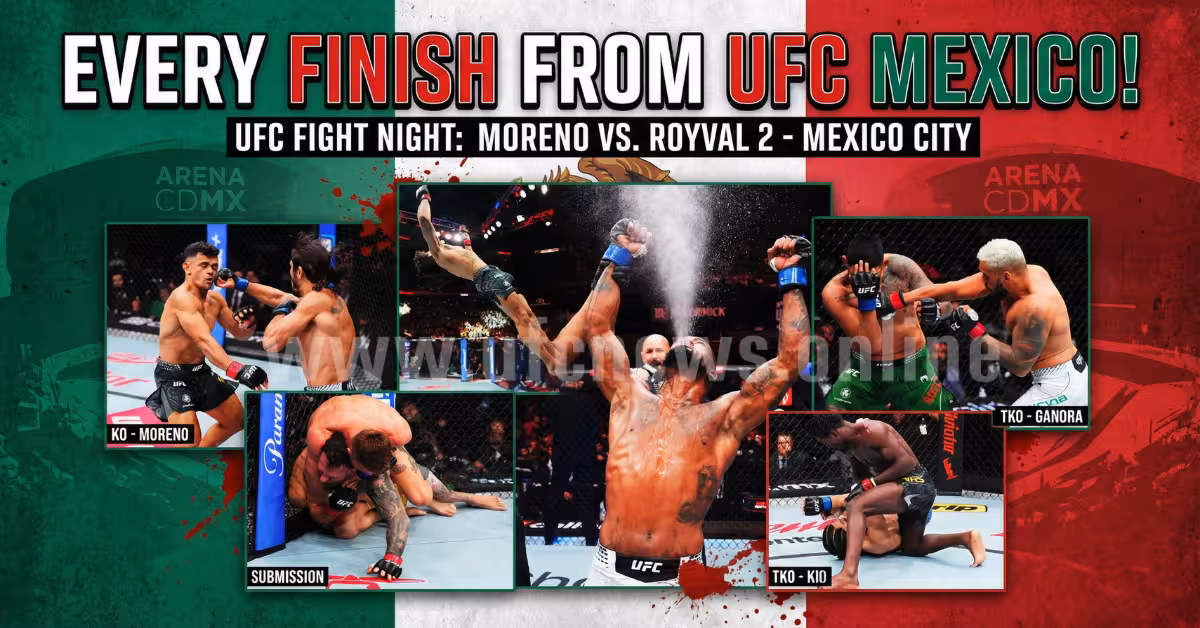 Every Finish From UFC Mexico! BEST FIGHT NIGHT