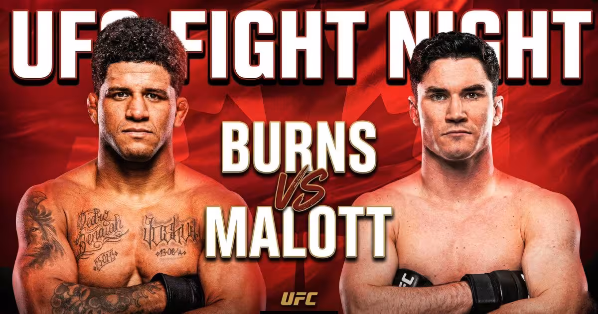 UFC Fight Night Burns vs. Malott – Full Fight Card, Stats & Analysis (April 18, 2026)