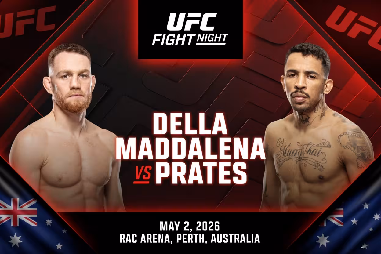 UFC Fight Night Della Maddalena vs Prates – Full Fight Card, Stats, Preview & Analysis