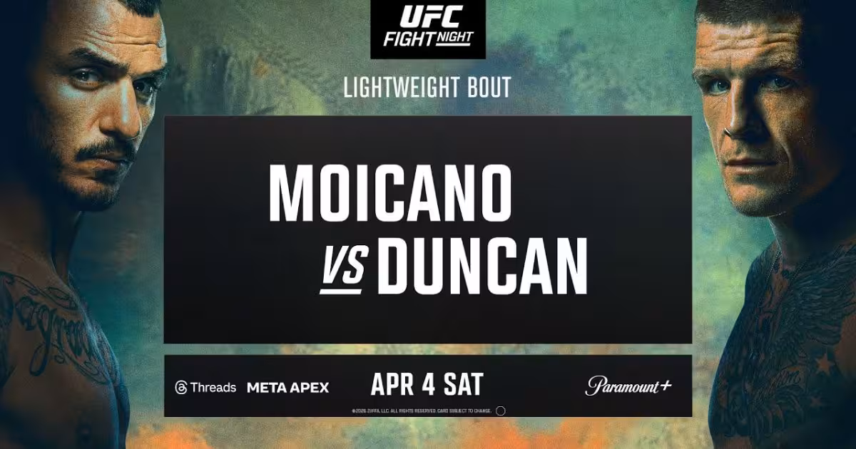 UFC Fight Night Moicano vs. Duncan Card & Predictions