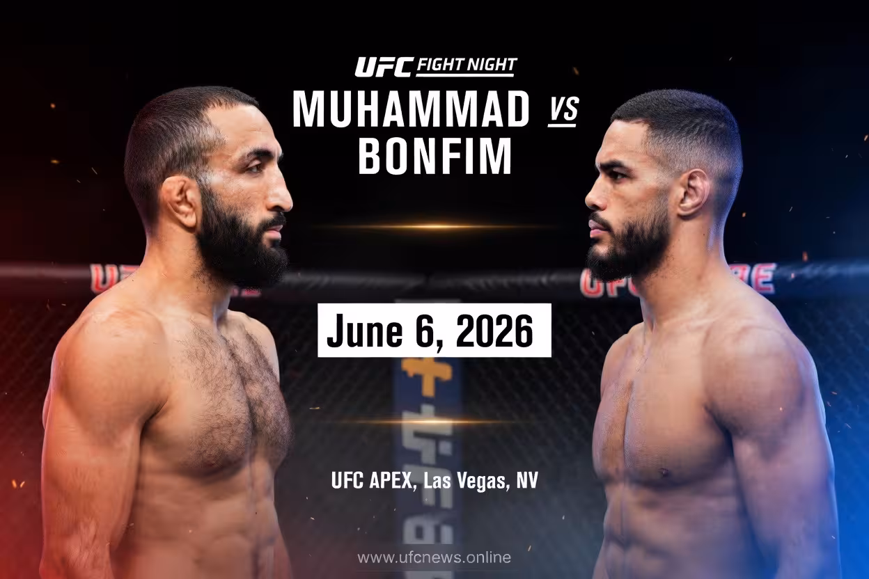 UFC Fight Night Muhammad vs Bonfim – Full Fight Card, Stats, Preview & Analysis