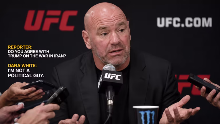 Dana White Pressed Over Trump Friendship and Iran Question