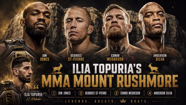 Ilia Topuria Names His MMA Mount Rushmore
