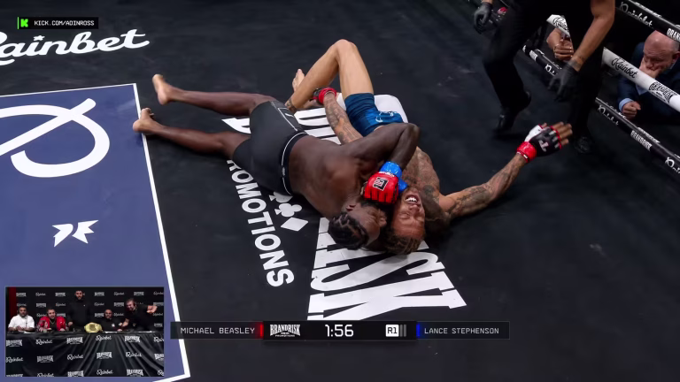 Lance Stephenson Submits Michael Beasley in First-Round MMA Debut