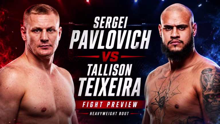 Sergei Pavlovich and Tallison Teixeira UFC Macau heavyweight fight