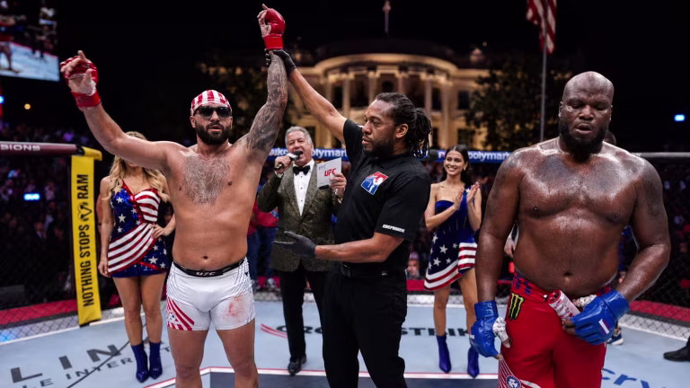 Josh Hokit Dominates Derrick Lewis With First-Round TKO at UFC Freedom 250