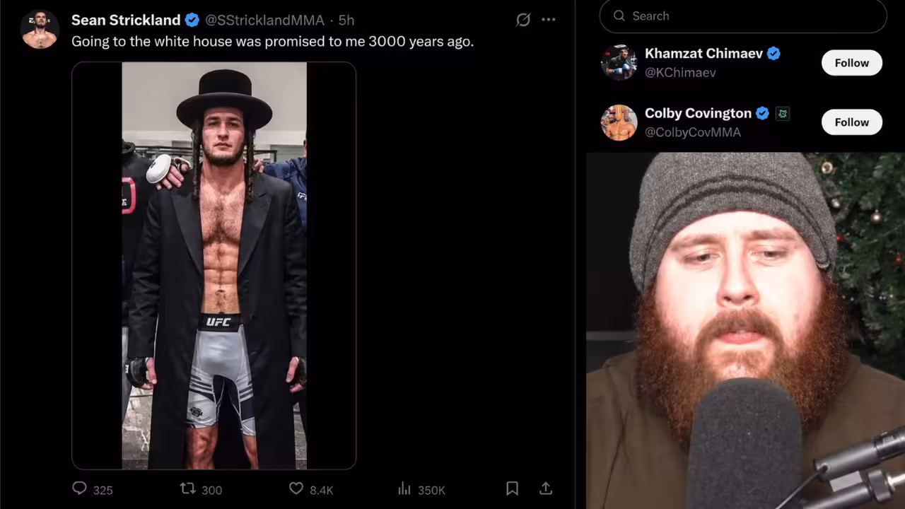 Sean Strickland Ban Debate Turns UFC White House Event new