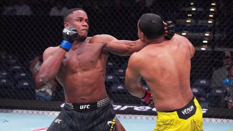 Felipe Franco Earns First UFC Win with Second-Round TKO of Levi Rodrigues Jr.