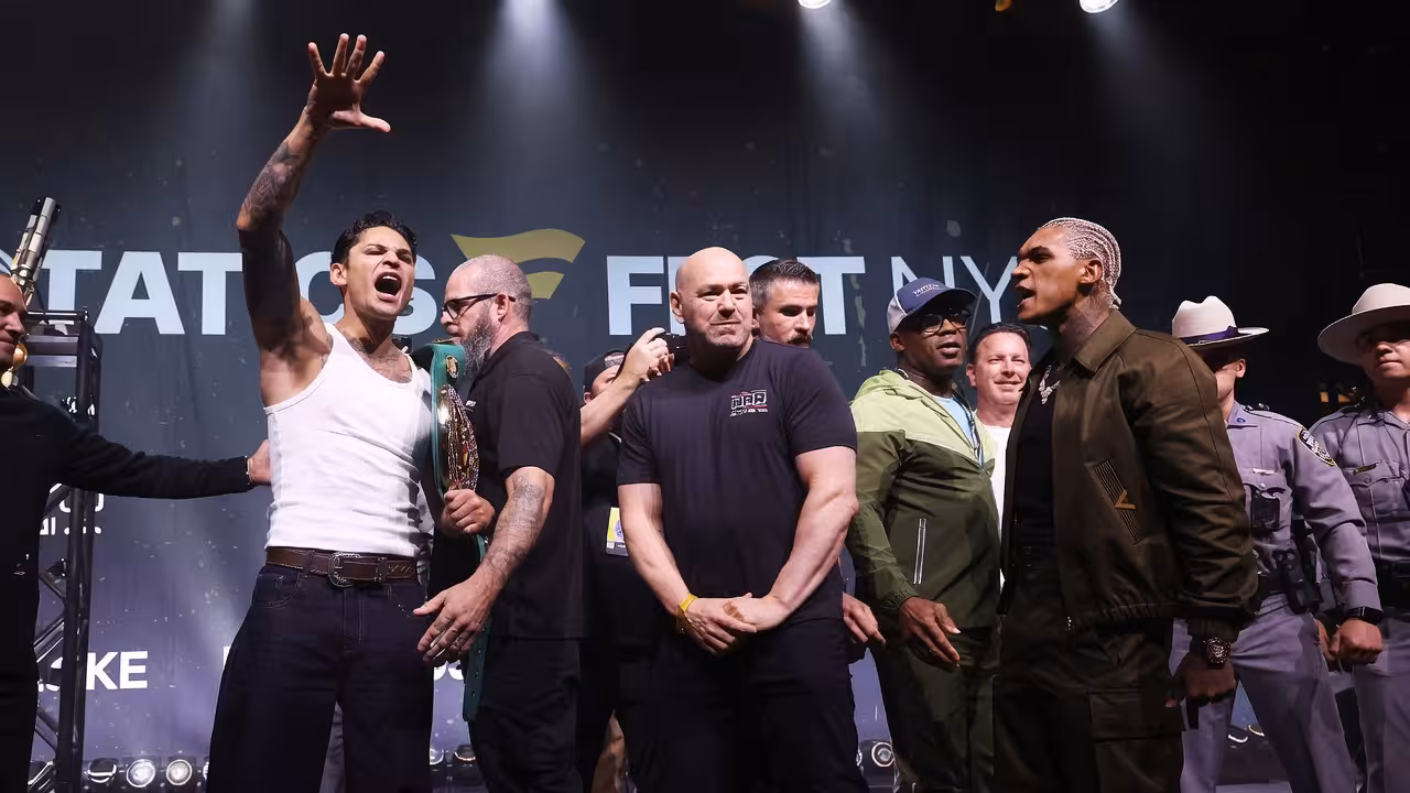 Ryan Garcia and Conor Benn Clash in Heated Fanatics Fest Face-Off Ahead of Title Fight