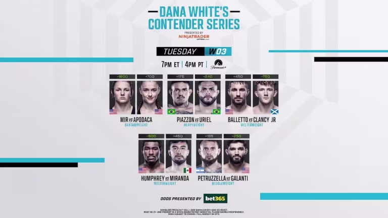 Dana White’s Contender Series: Season 10, Week 3